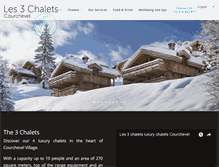 Tablet Screenshot of les3chalets-courchevel.com